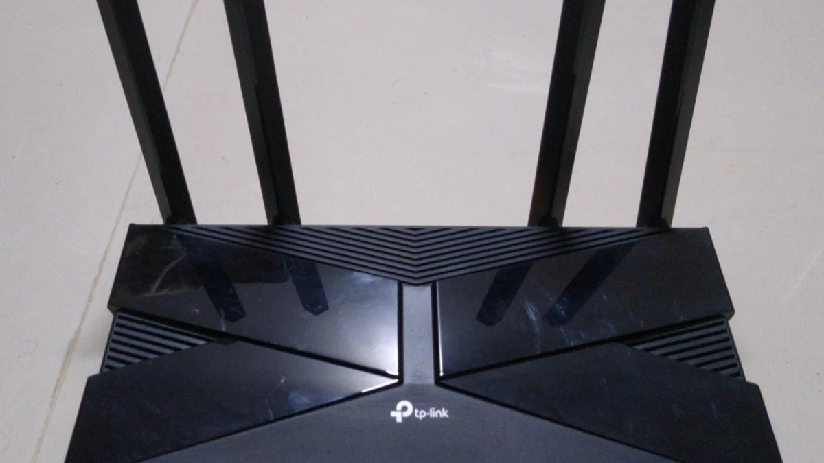 Roteador Wi-Fi real usado em redes domésticas