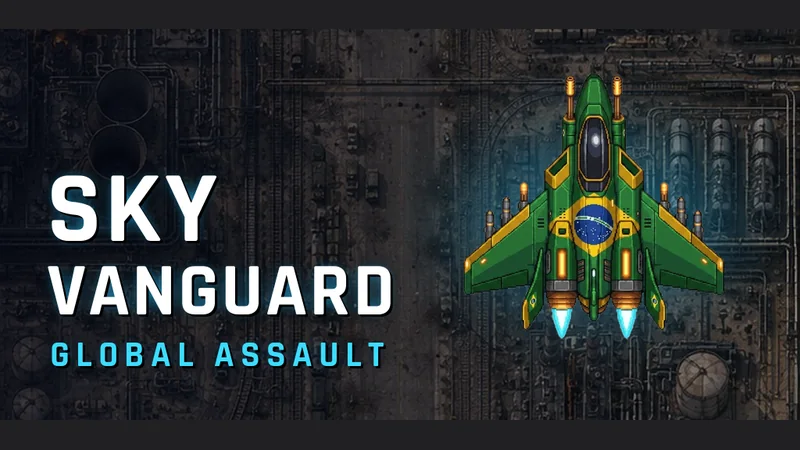 Cenário aéreo de uma fase do Sky Vanguard